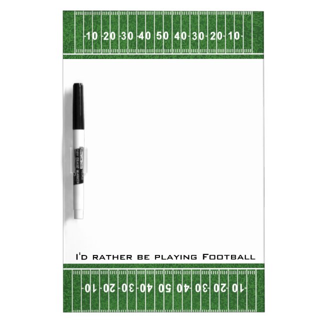 Football Field Design Dry Erase Board (Front)