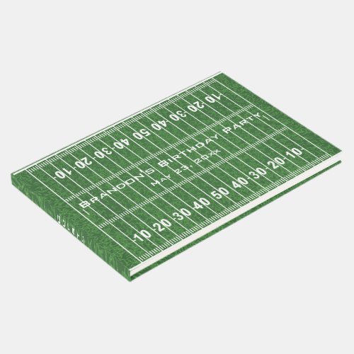 Football Field Design Guest Book