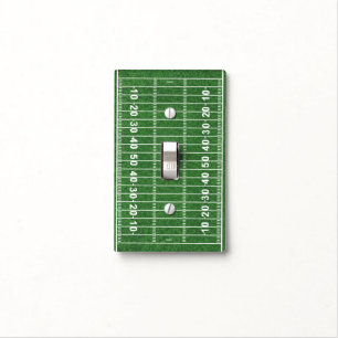 Football Field Design Light Switch Cover