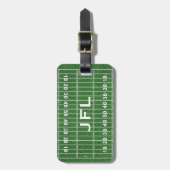 Football Field Design Luggage Tags (Front Vertical)