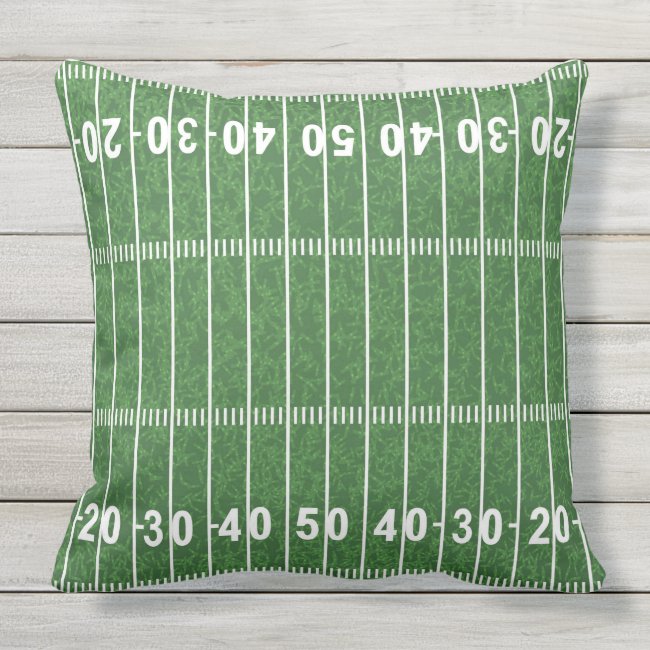 Football Field Design OUTDOOR pillow