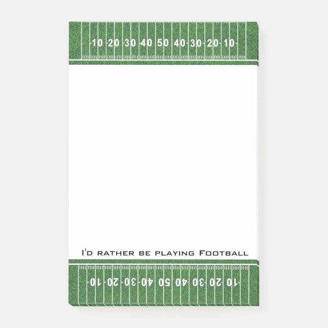 Football Field Design Post-it Notes (Front)