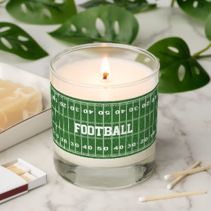 Football Field Design Scented Candle