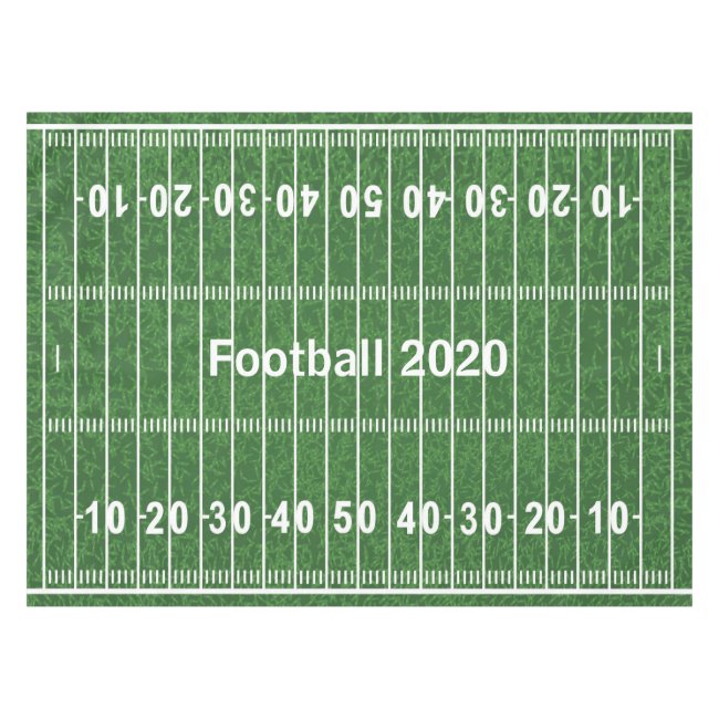 Football Field Design Tablecloth