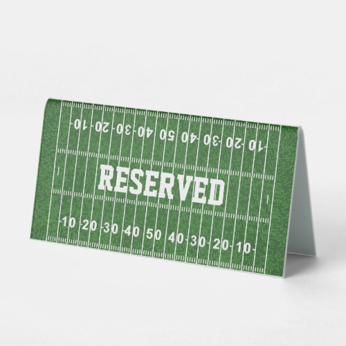 Football Field Design Tent Table Sign