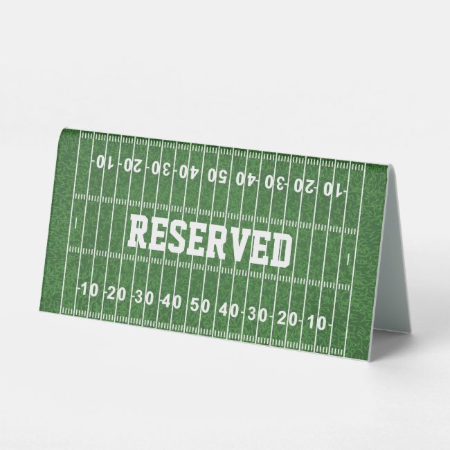 Football Field Design Tent Table Sign