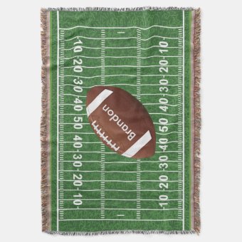 Football Field Design Throw Blanket | Zazzle