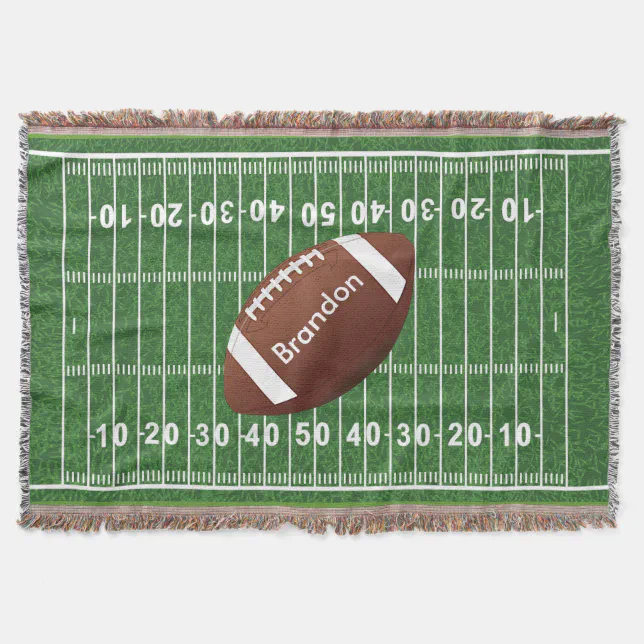 Football Field Design Throw Blanket | Zazzle