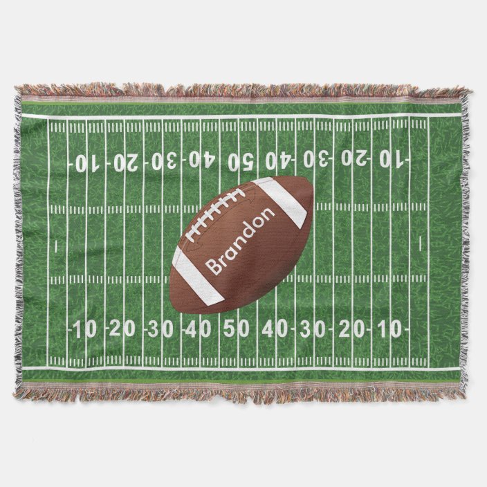 Football Field Design Throw Blanket Zazzle Com