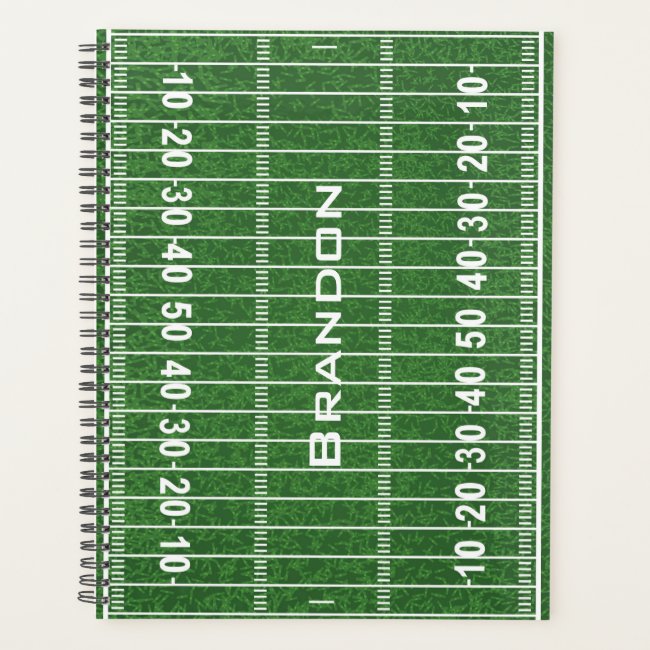 Football Field Design Weekly/Monthly Planner