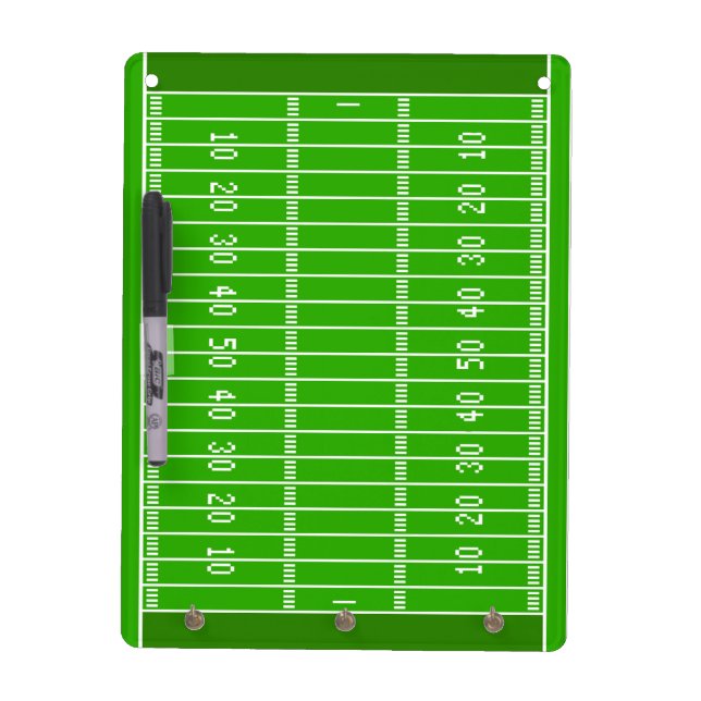 Football Field Dry Erase Board (Front)