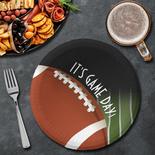 Football Field Game Day Paper Plates (Football Field Game Day Paper Plates)