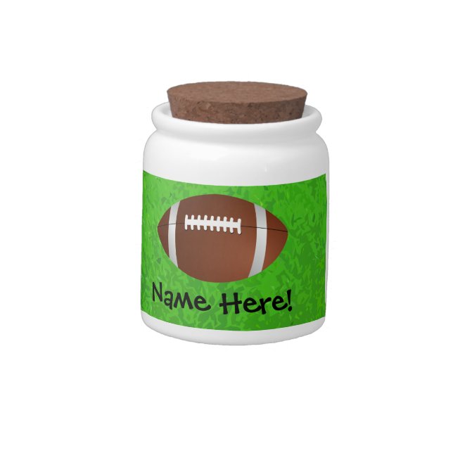 Football Field Junior Varsity Candy Jar (Left)