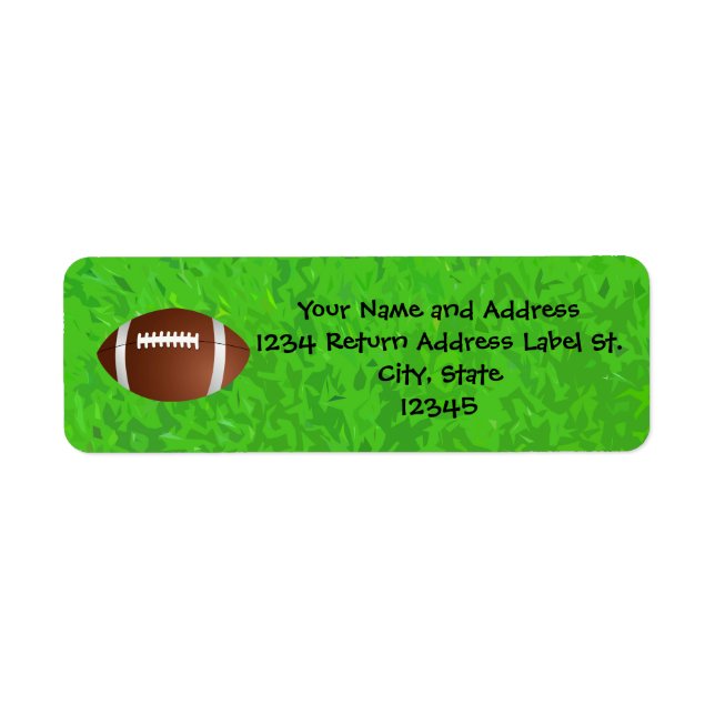 Football Field Junior Varsity Label (Front)