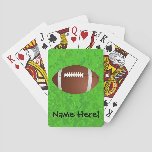 Football Field Junior Varsity Poker Cards (Back)