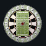 Football Field Multi-Target Jersey Style Dart Board<br><div class="desc">A fun football themed dartboard. Features football field central with dartboard sunrays. Also has 20 count jersey perimeter for small added targets for more challenges. Perfect for traditional dart games,  new ones of your own,  or as a cool statement art piece. Enjoy!</div>