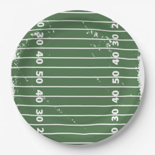 Football Field Paper Plates