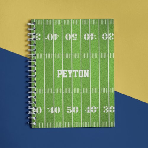 Football Field Personalized Notebook