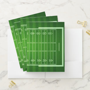 Football Field Pocket Folder