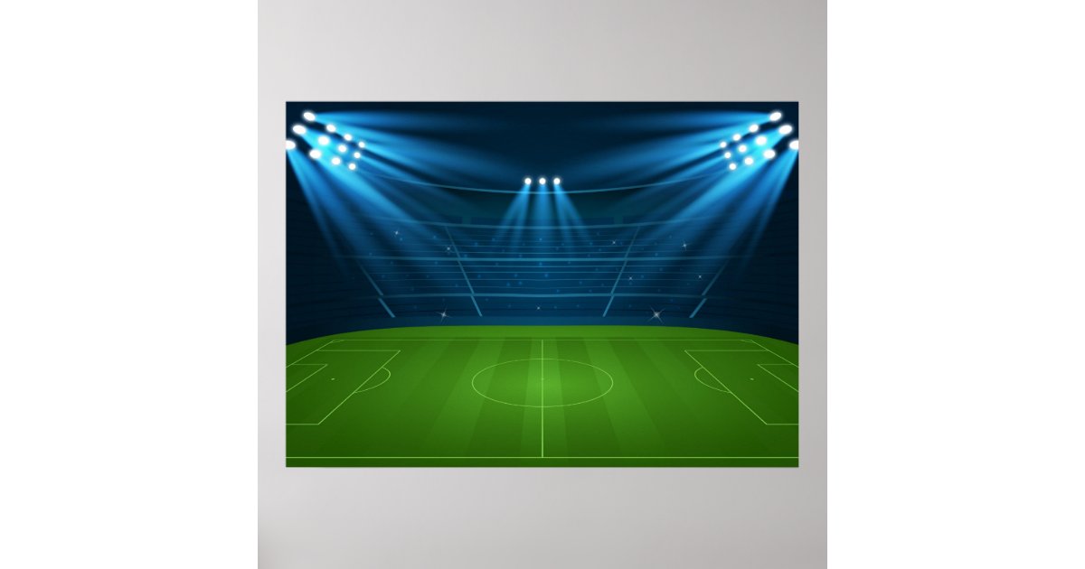 Football field poster | Zazzle
