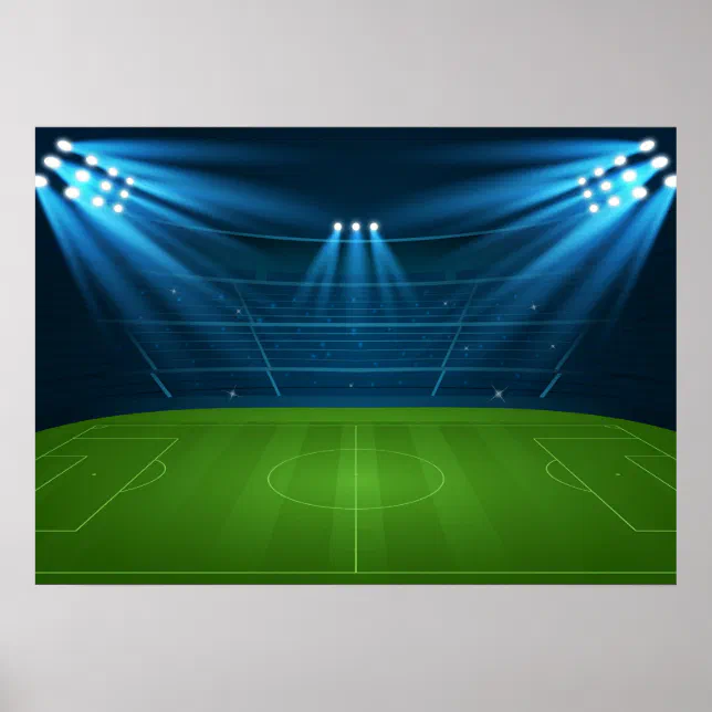 Football field poster | Zazzle
