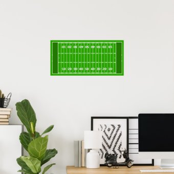 Football Field Poster | Zazzle