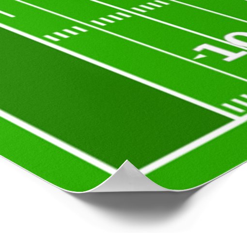 Football Field Poster | Zazzle