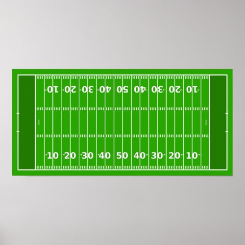 Football Field Poster