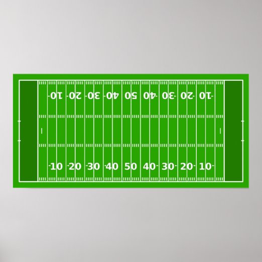 Football Field Art & Wall Décor Zazzle
