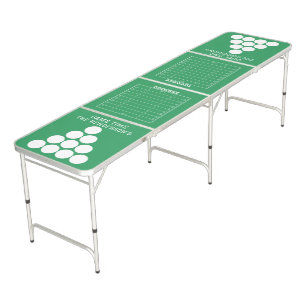 Football Field Sports Green Beer Pong Table
