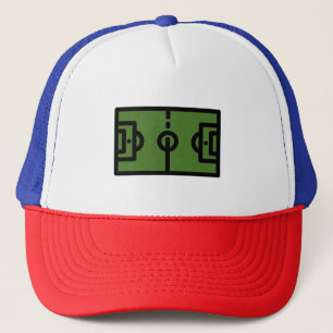 football-field trucker hat