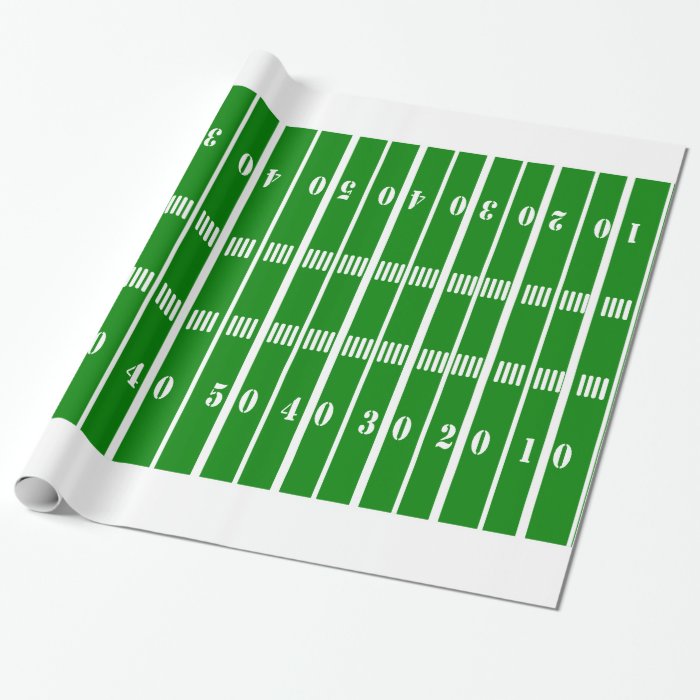 Football Field Wrapping Paper Zazzle