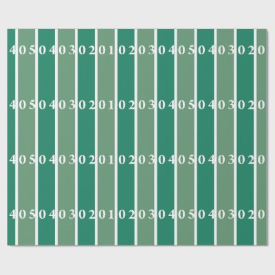 Football Field Wrapping Paper