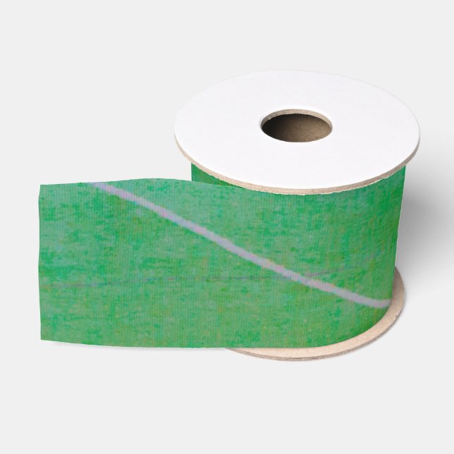 Football Field Yard Lines Fan Player Grosgrain Ribbon (Spool)