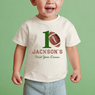 Football First Year Down Baby T-Shirt