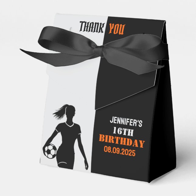 Football, Football Player Gift, Birthday Favor Boxes (Front Side)