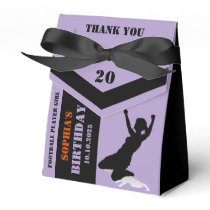 Football, Football Player Girl Birthday Favor Boxes