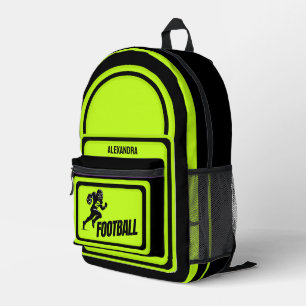 Football, Football Player Girl, Team, Gift Duffle Printed Backpack