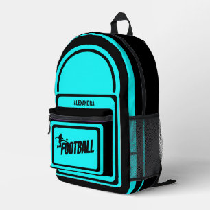 Football, Football Player Girl, Team, Gift Duffle Printed Backpack