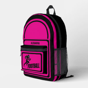 Football, Football Player Girl, Team, Gift Duffle Printed Backpack