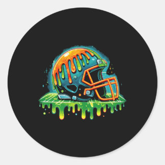 Football For Boys Ice Cream Dripping Youth Boys Fo Classic Round Sticker