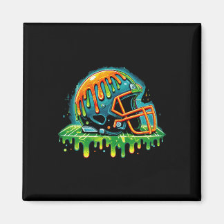 Football For Boys Ice Cream Dripping Youth Boys Fo Magnet