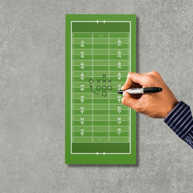 Football Formation Playbook -  Magnetic Notepad (football play notepad)