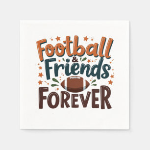 Football Friends Forever Fantasy Football Season  Napkins