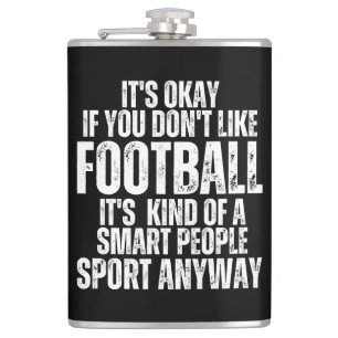 FOOTBALL FUNNY QUOTES FLASK