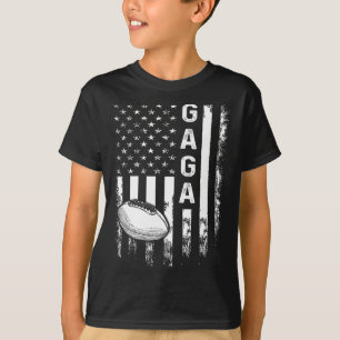 Football Gaga Sports Player America Flag Men Women T-Shirt