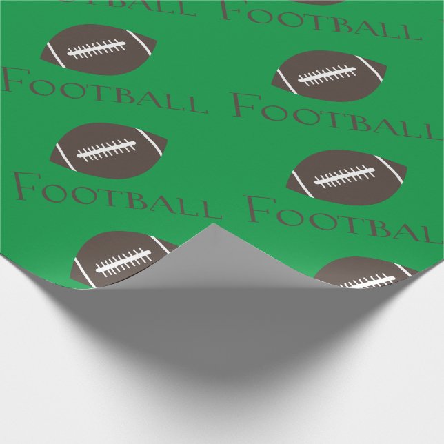 Football Game Ball Wrapping Paper (Corner)