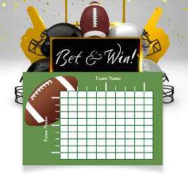 Football Game Board Party Poster