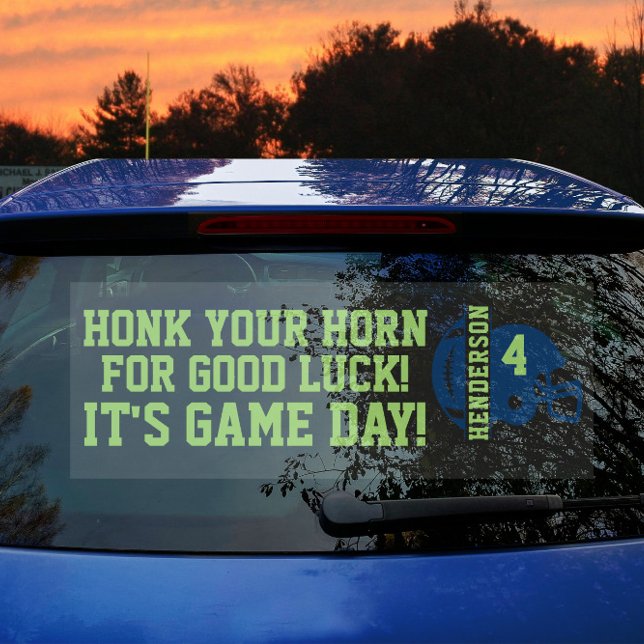 Football Game Day Back Window Cling for SUV (Creator Uploaded)
