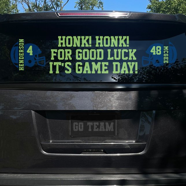 Football Game Day Back Window Cling for SUV (Creator Uploaded)